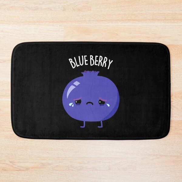 Item preview, Blue Berry Funny Fruit Puns (Dark BG) designed and sold by punnybone.