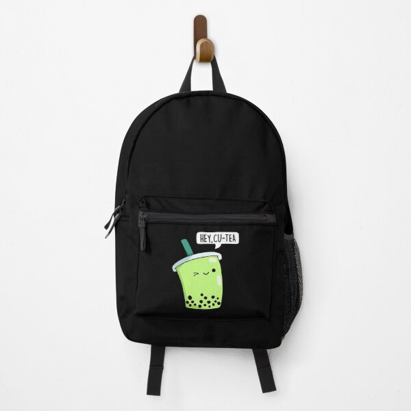 Item preview, Hey Cu-Tea Funny Boba Tea Puns (Dark BG) designed and sold by punnybone.