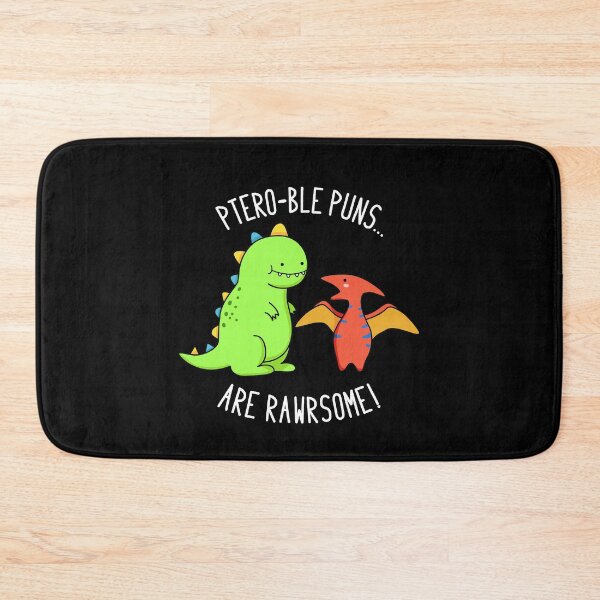 Item preview, Ptero-ble Puns Are Rawrsome Funny Dinosaur Puns (Dark BG) designed and sold by punnybone.
