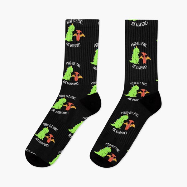Item preview, Ptero-ble Puns Are Rawrsome Funny Dinosaur Puns (Dark BG) designed and sold by punnybone.