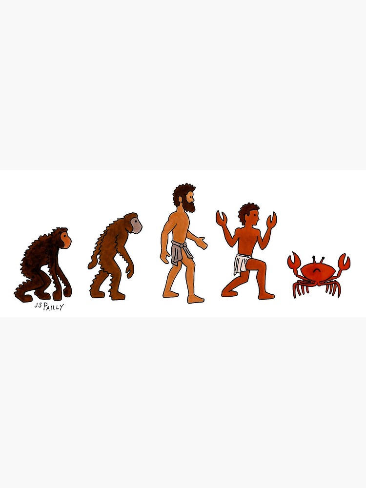"Evolution Crab" Poster for Sale by Redbubble