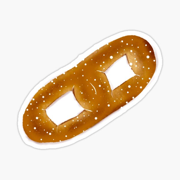 "Philly Soft Pretzel " Sticker for Sale by joycedrawsart Redbubble