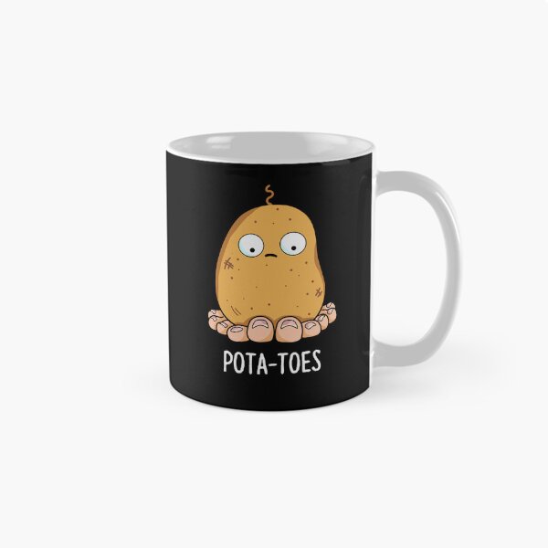 Item preview, Pota-toes Funny Potato With Toes Pun (Dark BG) designed and sold by punnybone.
