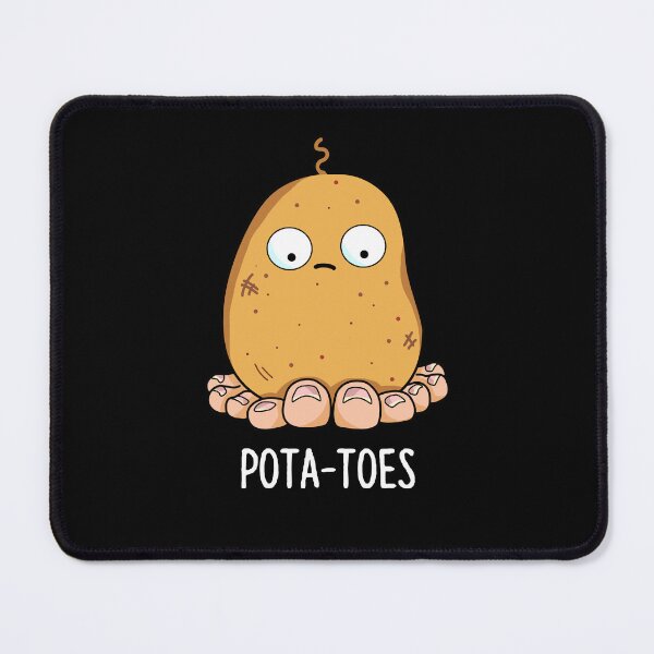 Item preview, Pota-toes Funny Potato With Toes Pun (Dark BG) designed and sold by punnybone.