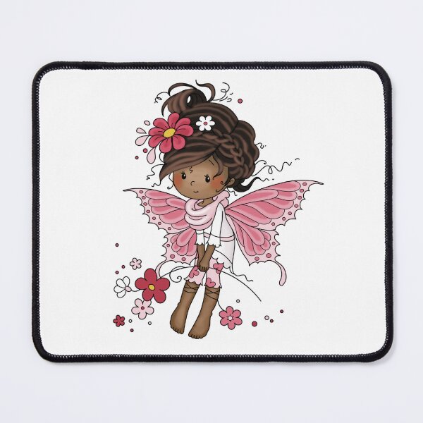 Item preview, Brown Skin Fairy In Pink designed and sold by Kathysartroom.