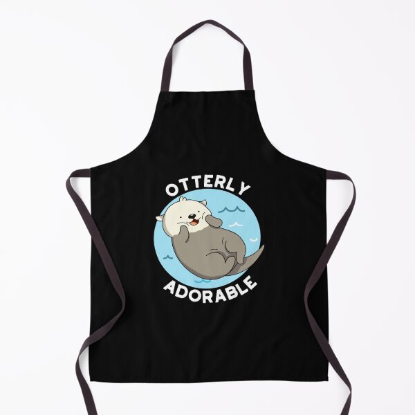 Item preview, Otterly Adorable Funny Otter Puns (Dark BG) designed and sold by punnybone.