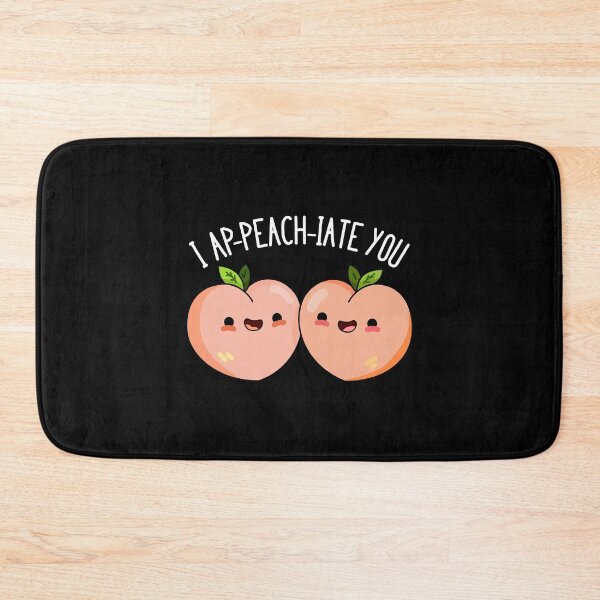 Item preview, I Ap-peach-ciate You Funny Peach Puns (Dark BG) designed and sold by punnybone.