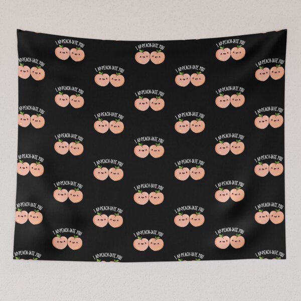Item preview, I Ap-peach-ciate You Funny Peach Puns (Dark BG) designed and sold by punnybone.