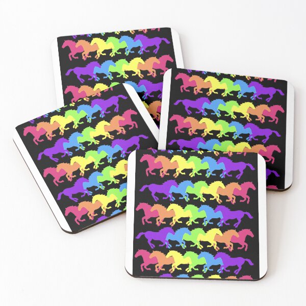 Item preview, Rainbow horses pattern  designed and sold by KCAbdelnour.