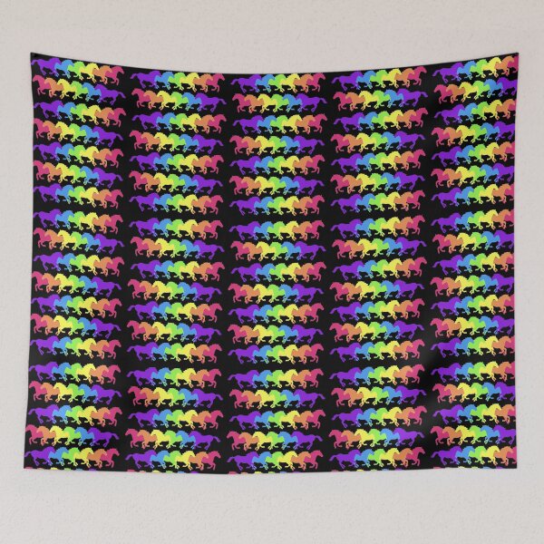 Item preview, Rainbow horses pattern  designed and sold by KCAbdelnour.