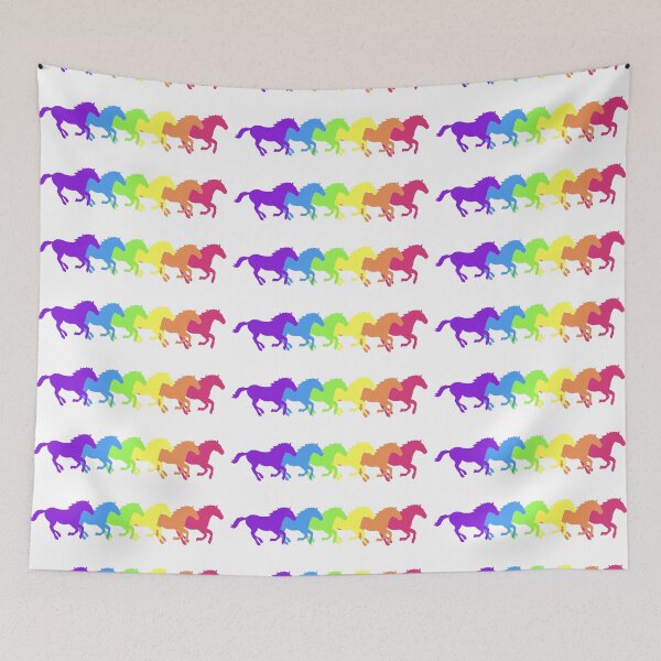 Item preview, Rainbow horses running  designed and sold by KCAbdelnour.