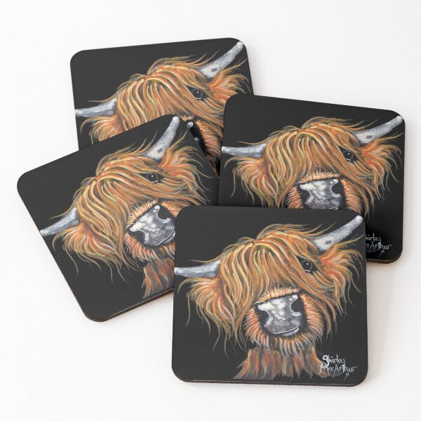 Item preview, Scottish Highland Cow ' JIMMY ' by Shirley MacArthur designed and sold by Shirley MacArthur Art.