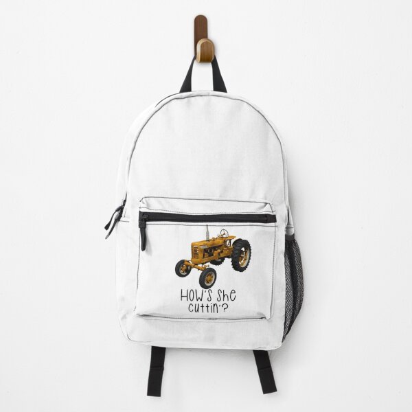 Item preview, How’s she cuttin’? The farmers greeting - orange Tractor designed and sold by Haiii-Designs.