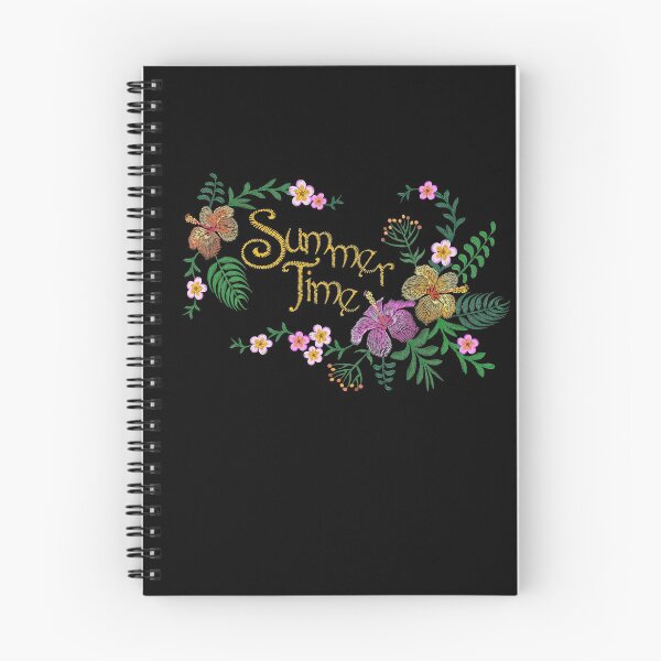 Item preview, Embroidery Summer Time Flowers designed and sold by LuckyStep.