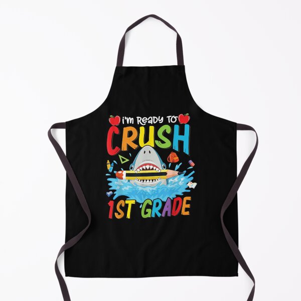 Item preview, Ready To Crush 1st Grade Funny Shark Boys Back To School designed and sold by sheilase.