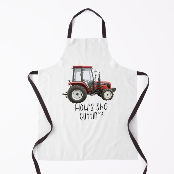 Item preview, How’s she cuttin’? The farmers greeting - red Tractor designed and sold by Haiii-Designs.