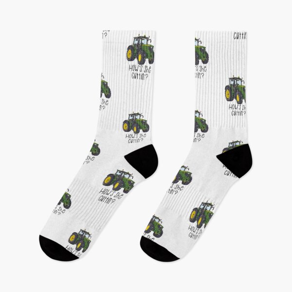 Item preview, How’s she cuttin’? The farmers greeting - John Deere designed and sold by Haiii-Designs.