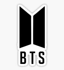 Pegatina BTS New Logo - Negro
