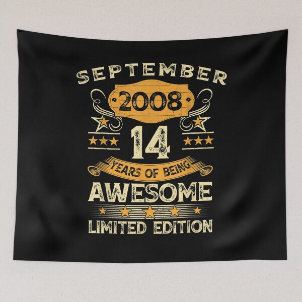 Item preview, 14 Year Old Gift Bday Made In September 2008 Limited Edition  designed and sold by sheilase.