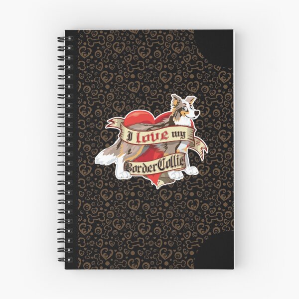 Item preview, I Love My Border Collie - Brown Merle Tricolor designed and sold by DoggyGraphics.
