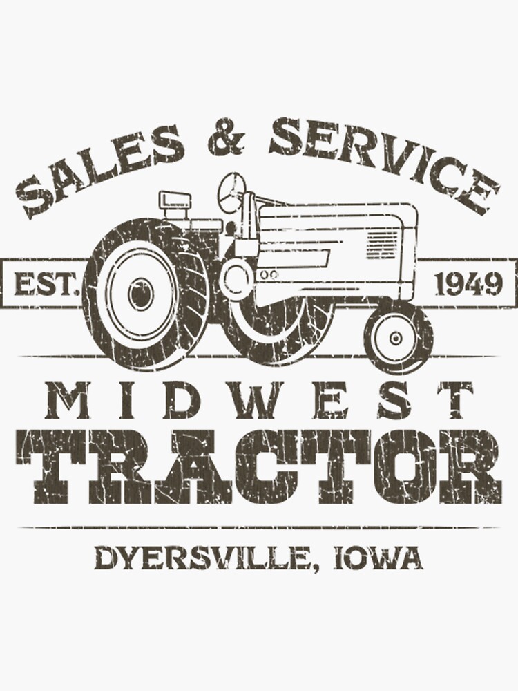 " Midwest Tractor 1949 " Sticker for Sale by VergieLaurel Redbubble