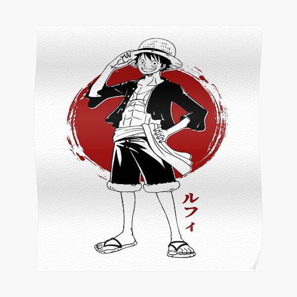 "One Piece Monkey D. Luffy" Poster for Sale by Jeefart Redbubble