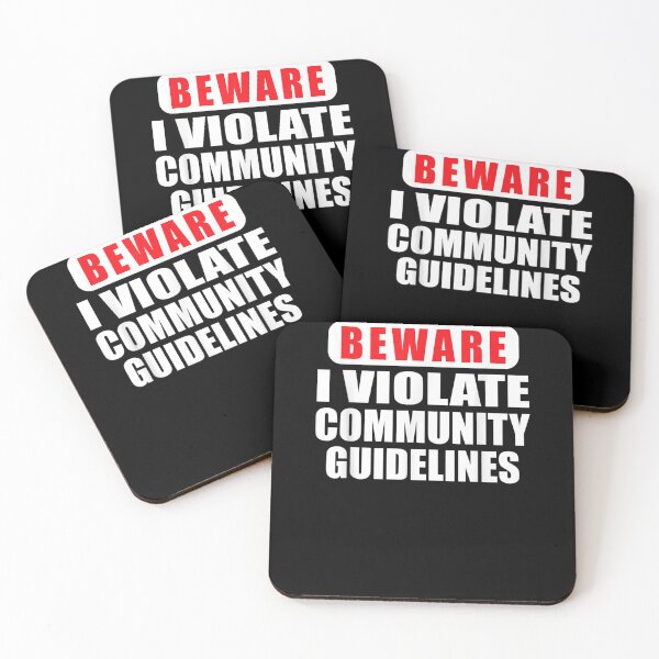 Item preview, Beware I Violate Community Guidelines Funny Men Sarcastic  designed and sold by sheilase.
