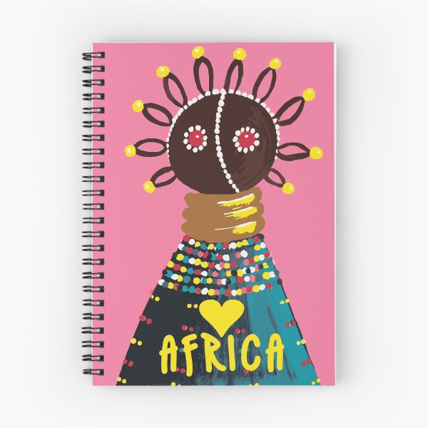 Item preview, Luv Africa doll in dark green on pink designed and sold by mariam-h.