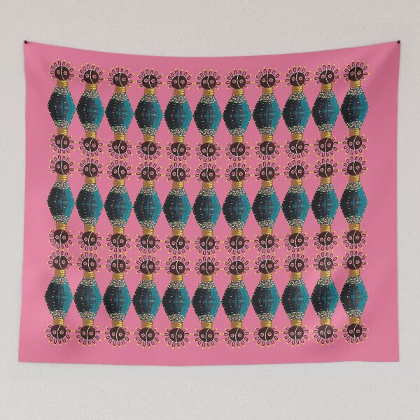 Item preview, Luv Africa doll in dark green on pink designed and sold by mariam-h.