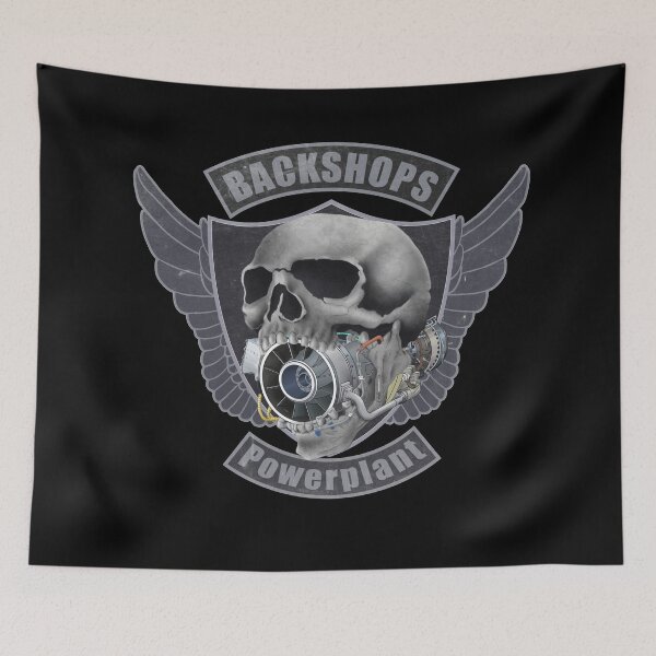 Item preview, Powerplant Technician Shield and skull crest designed and sold by BackShops.