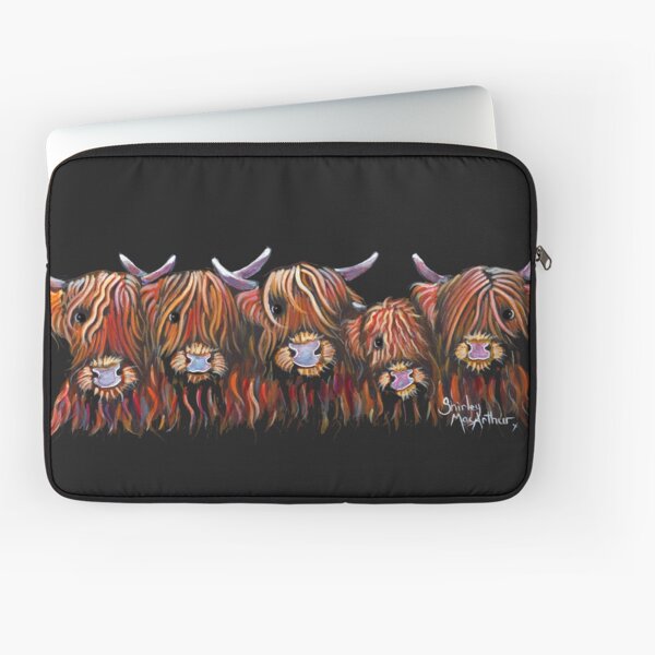 Aperçu de l'œuvre Vaches poilues des Highlands écossaises 'The Hairy Bunch of Coos' par Shirley MacArthur créée et vendue par Shirley MacArthur Limited.
