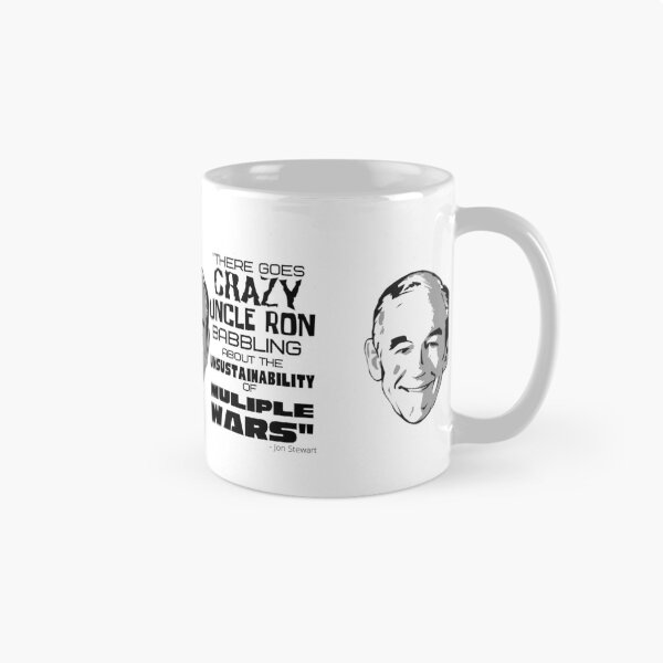 Item preview, "There goes CRAZY UNCLE RON" - Ron Paul - John Stewart quote designed and sold by v3services.