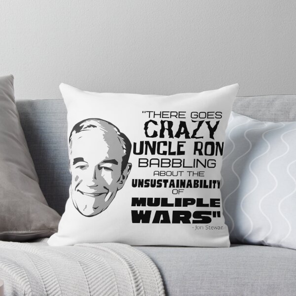 Item preview, "There goes CRAZY UNCLE RON" - Ron Paul - John Stewart quote designed and sold by v3services.