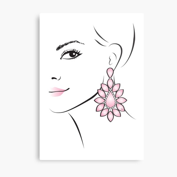 Pretty Face Metal Print