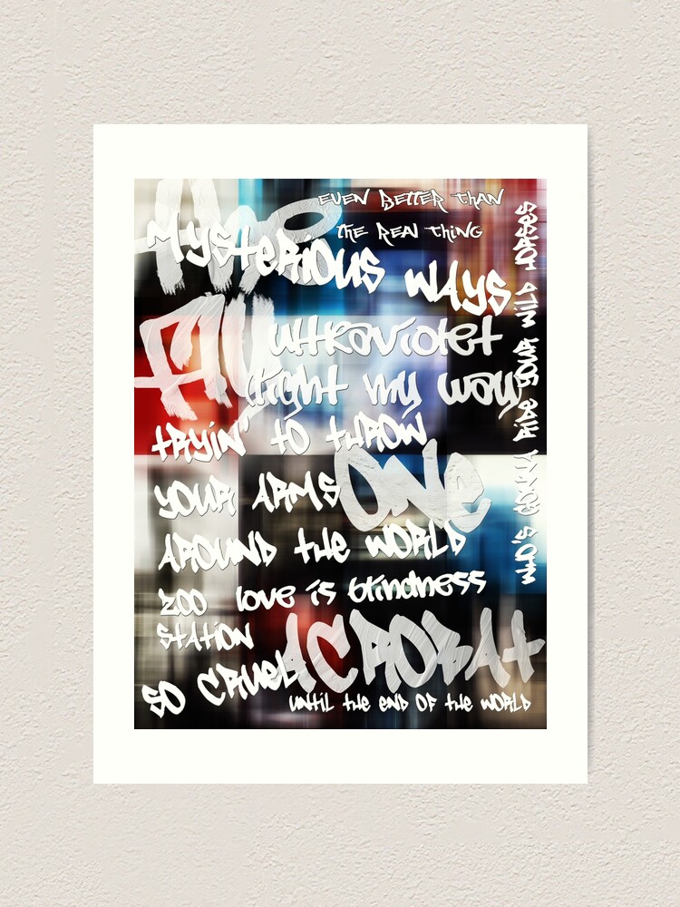 "u2 achtung baby graffiti" Art Print by clad63 | Redbubble