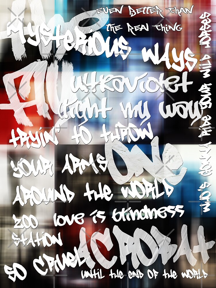 "u2 achtung baby graffiti" Framed Art Print for Sale by clad63 | Redbubble