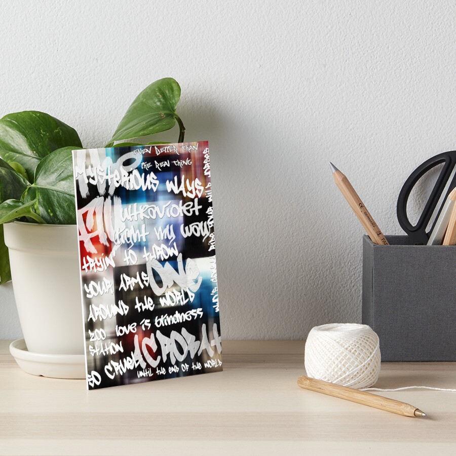 "u2 achtung baby graffiti" Art Board Print for Sale by clad63 | Redbubble