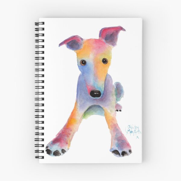 Item preview, Whippet / Greyhound ' TOOTY FRUITY ' by Shirley MacArthur designed and sold by Shirley MacArthur Art.