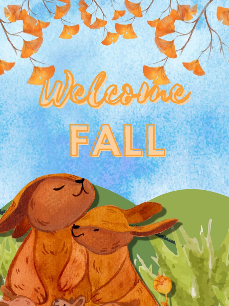Thumbnail 4 of 4, iPhone Case, Welcome Fall (Rabbit Family) designed and sold by SimplyMe-Plus.