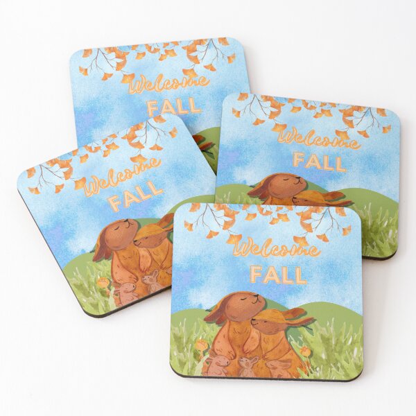 Item preview, Welcome Fall (Rabbit Family) designed and sold by SimplyMe-Plus.