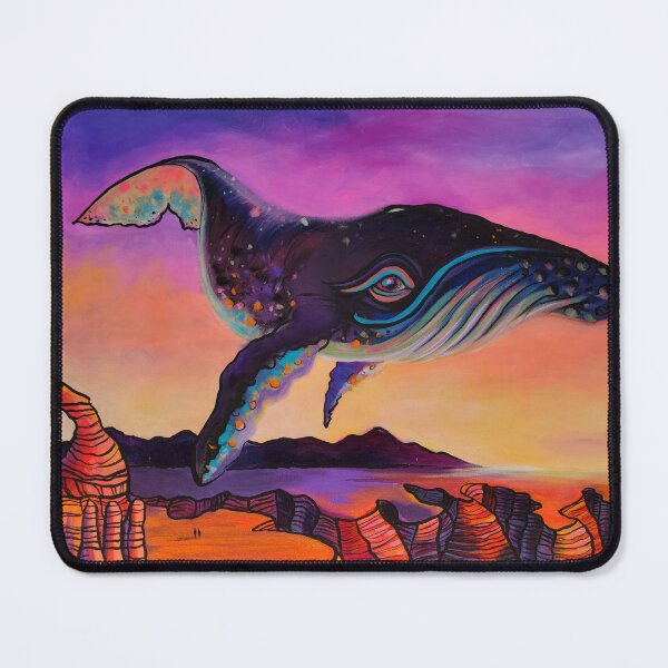 Item preview, Sci-Fi Space Whale Singing in the Desert Morning designed and sold by Mad World Art Ltd. Co..