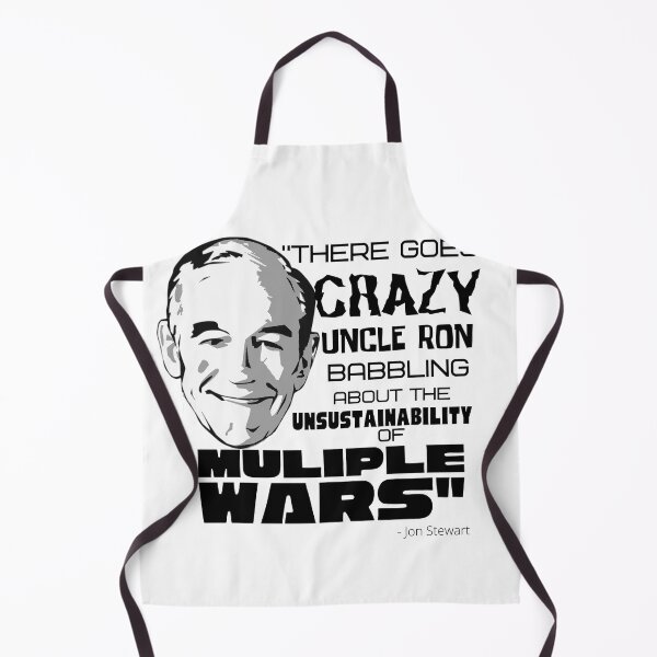 Item preview, "There goes CRAZY UNCLE RON" - Ron Paul - John Stewart quote designed and sold by v3services.
