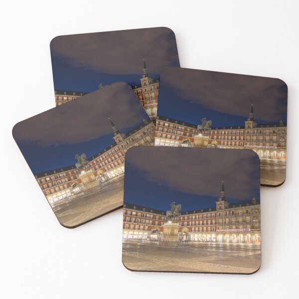 Item preview, Bright Midnight - Plaza Mayor in Madrid Spain designed and sold by Georgia Mizuleva.