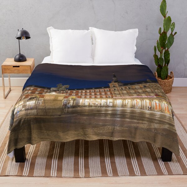 Item preview, Bright Midnight - Plaza Mayor in Madrid Spain designed and sold by Georgia Mizuleva.