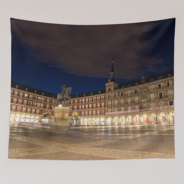 Item preview, Bright Midnight - Plaza Mayor in Madrid Spain designed and sold by Georgia Mizuleva.
