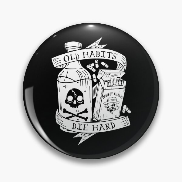 Item preview, Old Habits Die Hard AA NA Recovery designed and sold by AmendApparel.