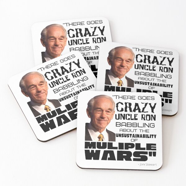 Item preview, "There goes CRAZY UNCLE RON" - Ron Paul - John Stewart quote designed and sold by v3services.