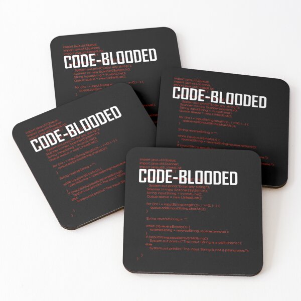 Item preview, Code-Blooded Tee Funny Code Programmer IT  Tee Mens Womens Ladies Dad Gift Geek Nerd Present  designed and sold by CraftingJeany.