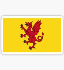 Flag of Somerset, UK Sticker