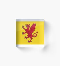 Flag of Somerset, UK Acrylic Block